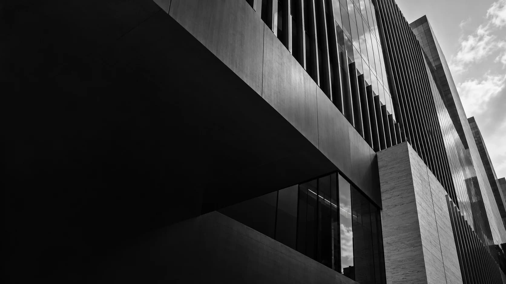 Conceptual architectural study of a commercial facade